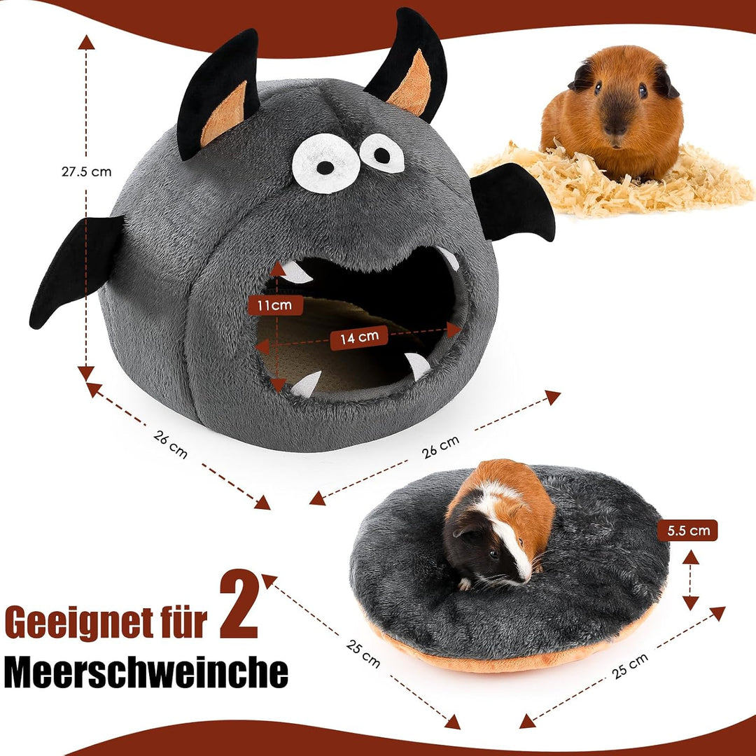 ONEJU Meerschweinchenbett, Meerschweinchenversteck, Kaninchenbett, Kaninchenversteck, Meerschweinche