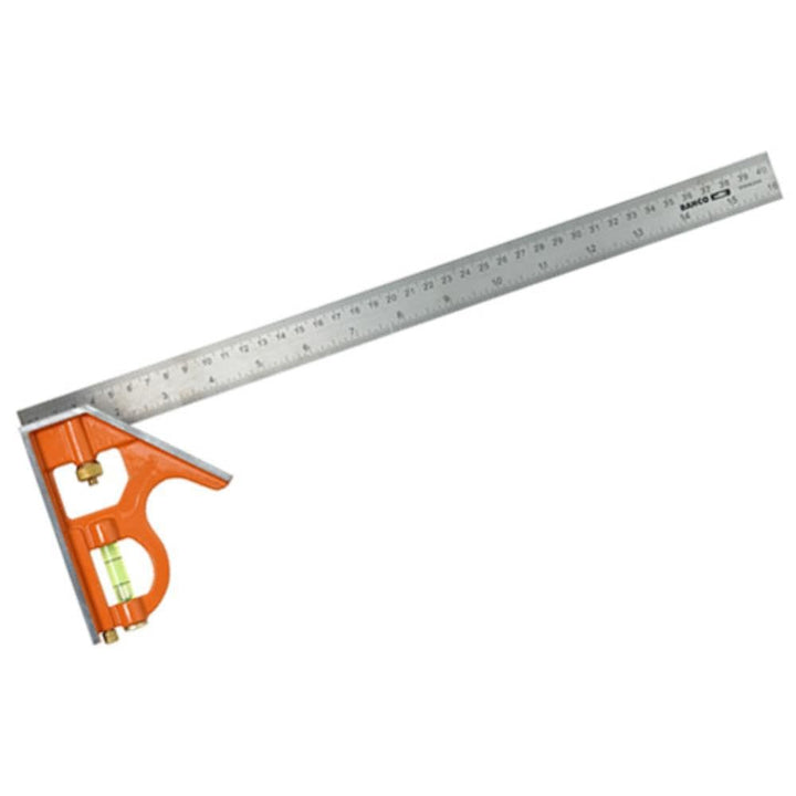 Bahco CS400 Kombinationswinkel 400mm 1 Originalverpackung, 1 Originalverpackung