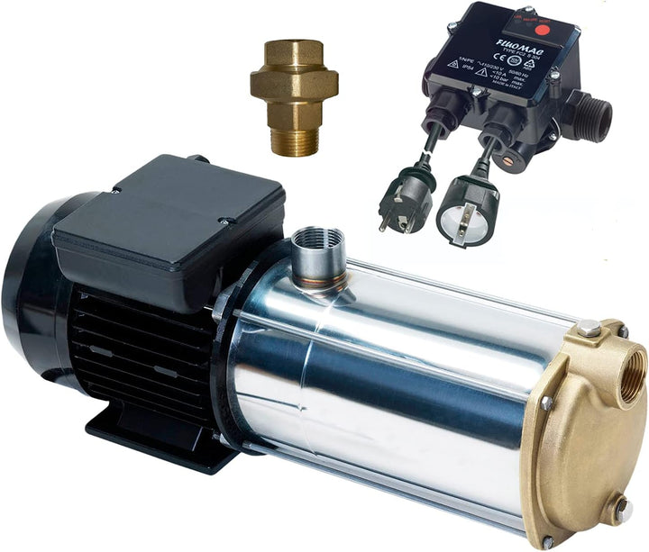Amur HAUSWASSERWERK HAUSWASSERAUTOMAT SELBSTANSAUGENDE KREISELPUMPE PUMPE INNO-TEC 1000 - LEISE ENER