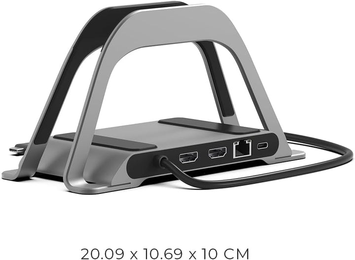 HumanCentric USB C Hub für MacBook, Laptop Dockingstation und MacBook Ständer Kompatibel mit MacBook