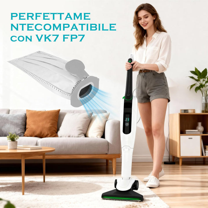 15 Stück Staubsaugerbeutel Kompatibel,für Vorwerk Staubsaugerbeutelmit für Vorwerk für Kobold VK7 FP