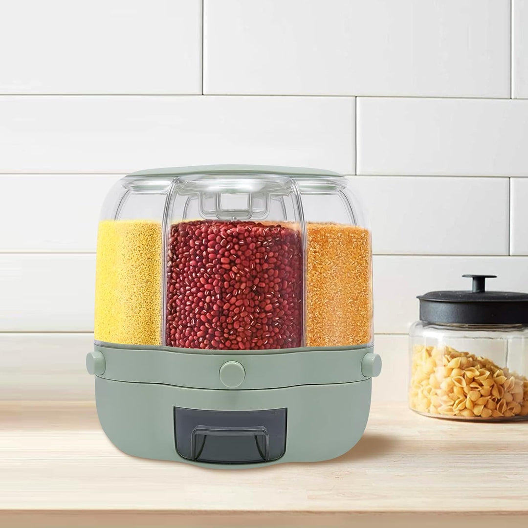 Müslispender, 6 Gitter Getreidespender Müsli Spender Vorratsdosen Set Aufbewahrungsbox Reisespender