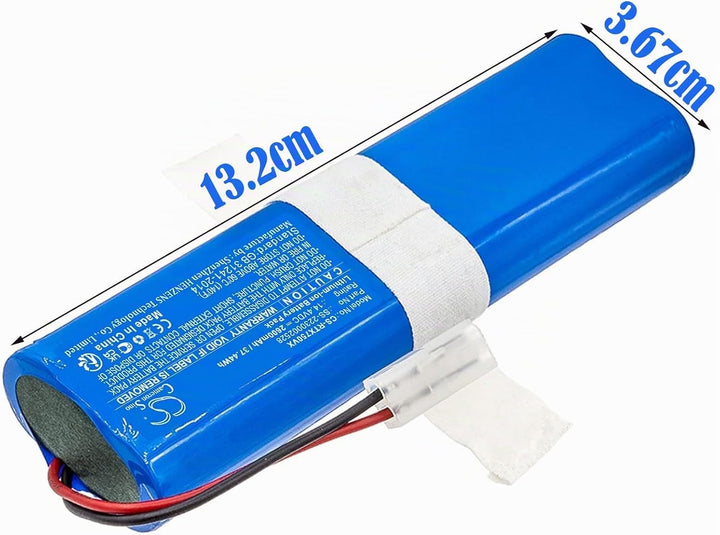 2600mAh / 37.44Wh Ersatzakku kompatibel mit 360 S6, S8, Rowenta X-Plorer 75, X-Plorer 75S+, X-Plorer