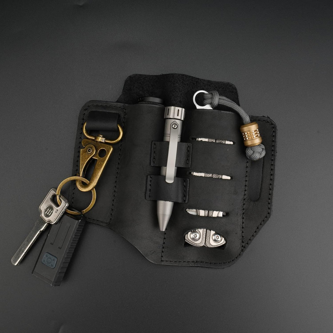 VIPERADE PJ13 Plus Leder EDC lederscheide Tasche Organizer Leder Taktischer Multitool Halter Leder T
