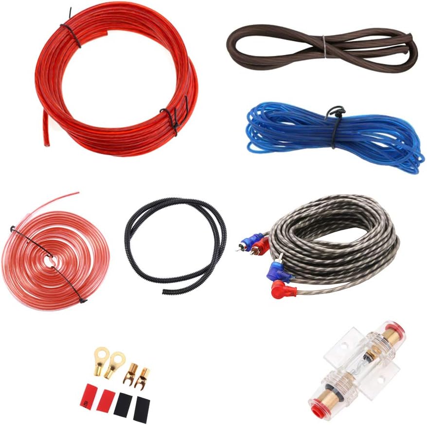 Mintice Kfz Verstärker Kabelsatz Anschluss Set Endstufe Kabel Anschlusskabel Audio Subwoofer Cinchka