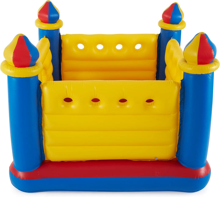 Intex 48259NP Jump-O-Lene Castle Bouncer - Aufblasbare Hüpfburg - 175 x 175 x 135 cm, Rot/Blau/Gelb