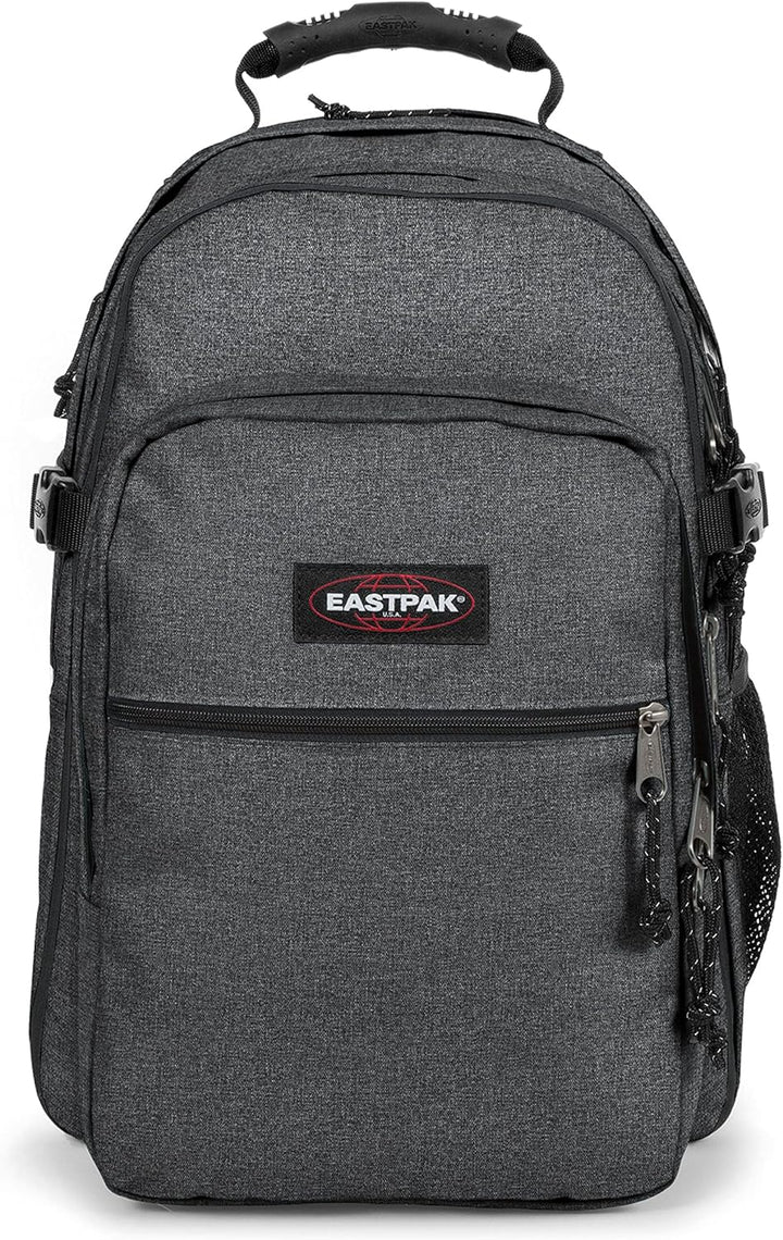 EASTPAK Tutor Rucksack, 48 cm, 39 L, Grau (Black Denim) & Oval XL Single Federmäppchen, 22 cm, Schwa