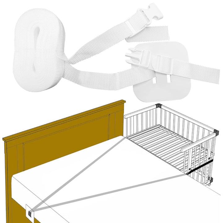6 m Babybett Zubehör, Strap for Baby Bed, Gurt für Babybett, Beistellbett Befestigung Fixed Strap fo