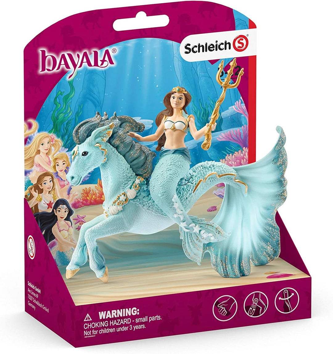 Schleich 70594 Mermaid Eyela on Underwater Horse Bayala Standardverpackung, Standardverpackung