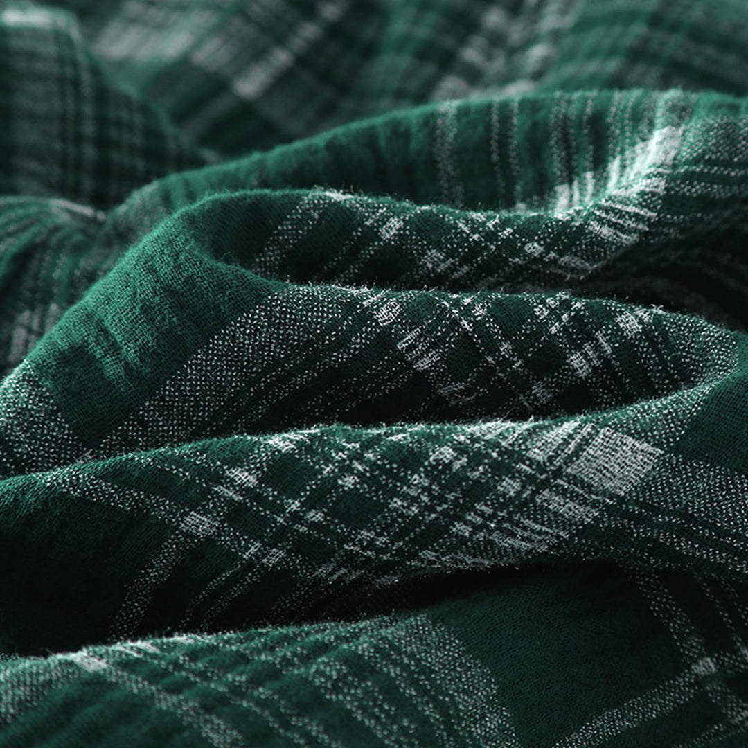 STMAHER 2er Pack Herren Schlafanzughose Baumwolle Pyjamahose Herren Lang Pyjamahose Karierte Nachtwä