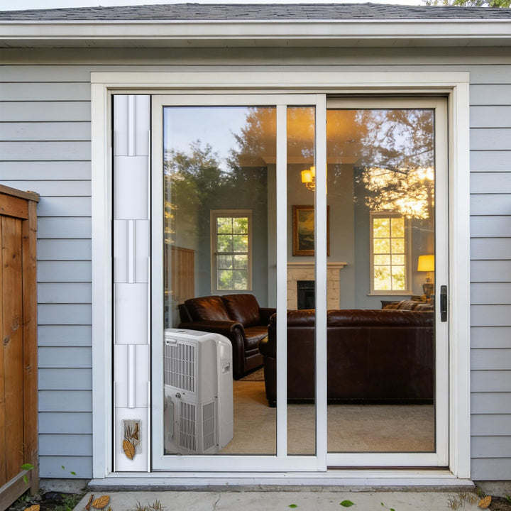 Klimaanlage Fensterabdichtung Balkontür,6 Stück Verstellbares Set(Max 240 cm) für Schiebetür,Univers