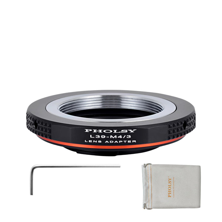 PHOLSY Konverter für L39 auf MFT Objektivadapter Kompatibel für Leica L39 M39 LTM 39mm Objektiv auf