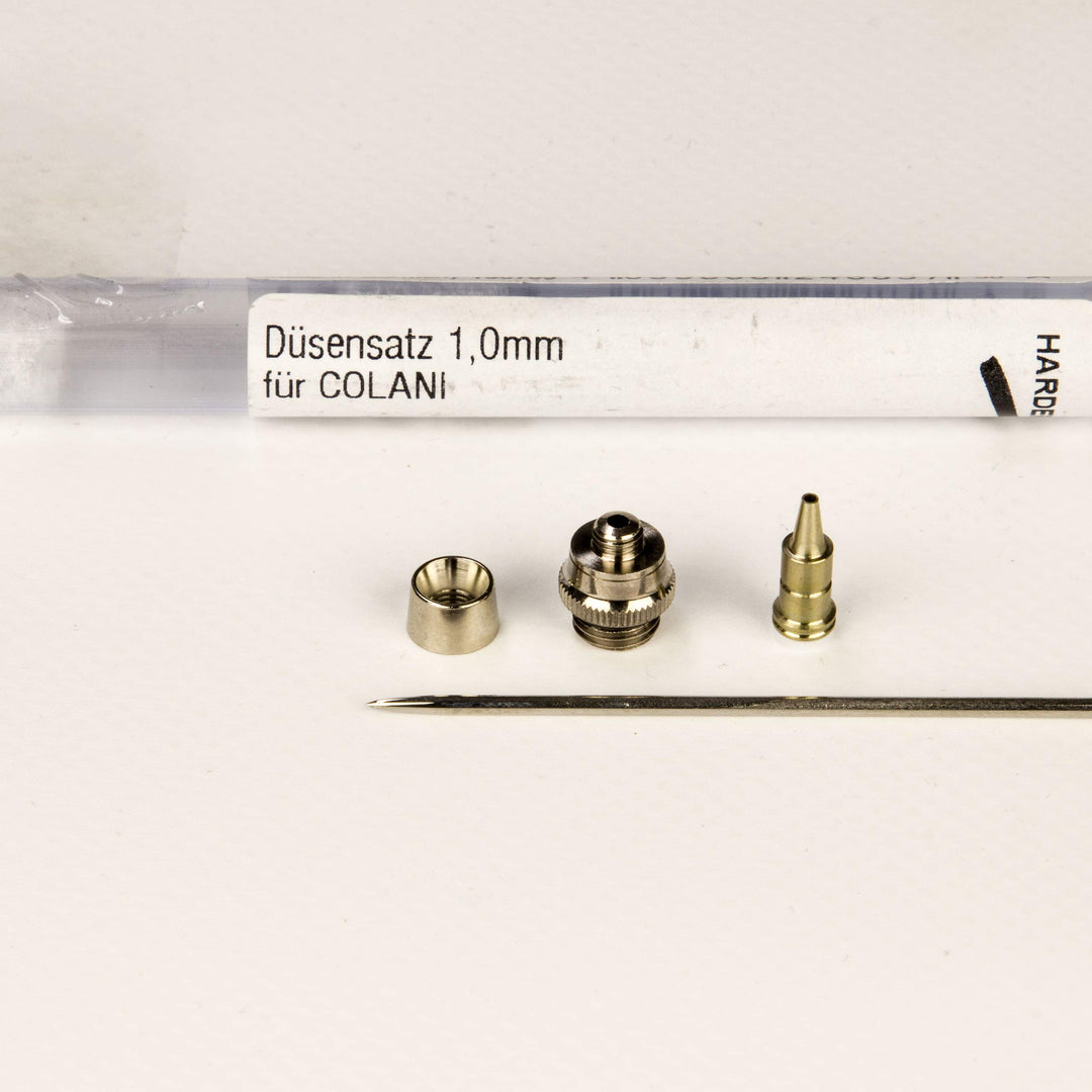 Kit completo 1.0 ago, Duse e puntale per aerografo Colani