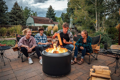 Solo Stove Feuerschale Yukon 2.0 mit Standfuss | Feuerstelle für Raucharme Holzverbrennung, Herausne