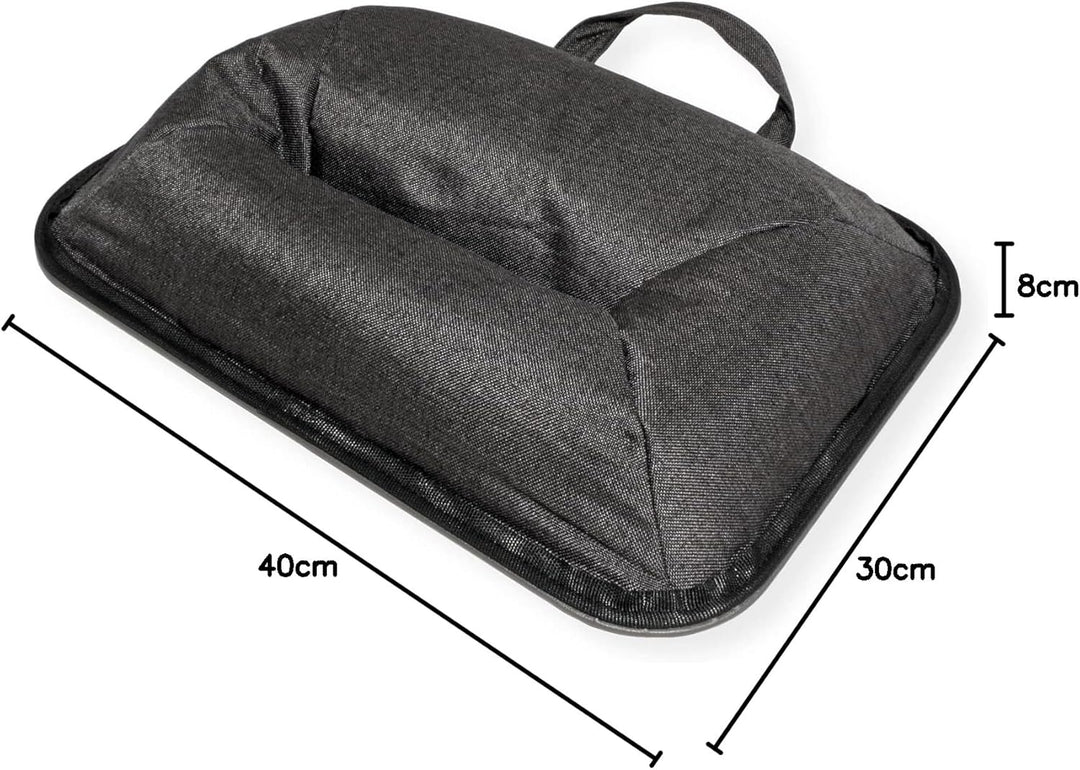 VALUE Knietablett/Laptop-/Tablet-Ablage mit Kissen, grau