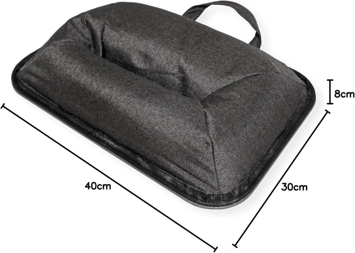 VALUE Knietablett/Laptop-/Tablet-Ablage mit Kissen, grau