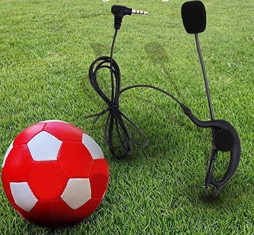 QSPORTPEAK Schiedsrichter Fussball Schiedsrichter Kopfhörer Ohrbügel Kopfhörer für Mono Headset funk