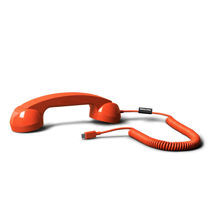 Native Union Pop Phone – Retro-Telefonhörer mit Mikrofon & Lautsprecher, USB-C für iPhone, iPad, Lap