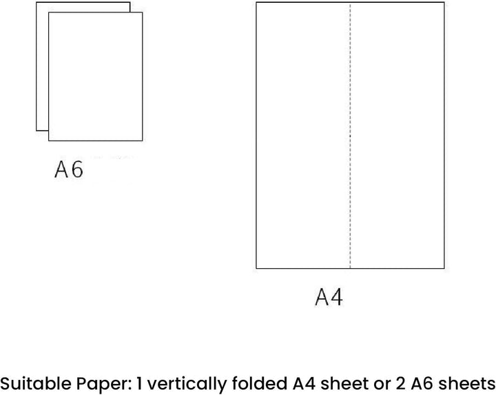 Pongnas Handlicher Aktenvernichter, Manueller Aktenvernichter, Papierschneider für A4- und A6-Papier