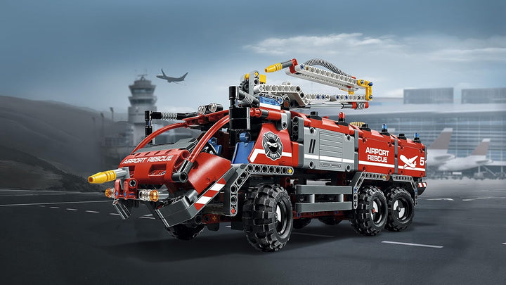 Lego Technic 42068 - "Flughafen-Löschfahrzeug Konstruktionsspiel, bunt Flughafen Löschfahrzeug, Flug