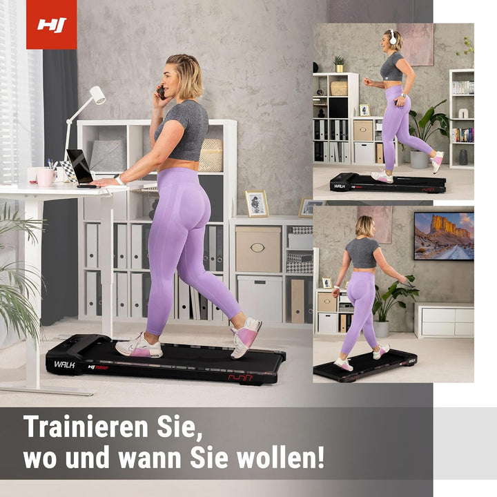 Hop-Sport Laufband HS-750WP Walk, Walking Pad - Geschwindigkeit bis 6 km/h, Lauffläche 45x110 cm, 2,