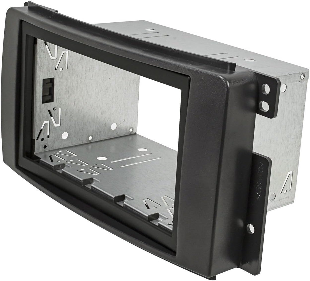 tomzz Audio 2451-038 Doppel DIN Radioblende Set kompatibel mit Smart fortwo 451 forfour 454 schwarz