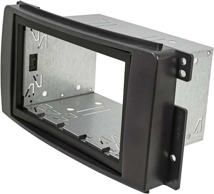 tomzz Audio 2451-038 Doppel DIN Radioblende Set kompatibel mit Smart fortwo 451 forfour 454 schwarz