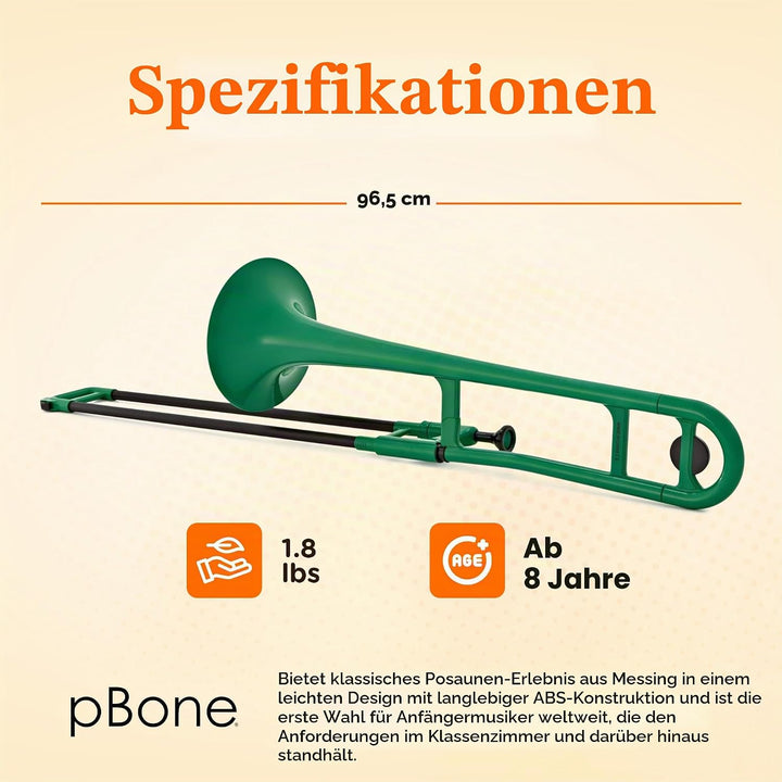 pBone 700643 Trombone grün grün Posaune, grün Posaune