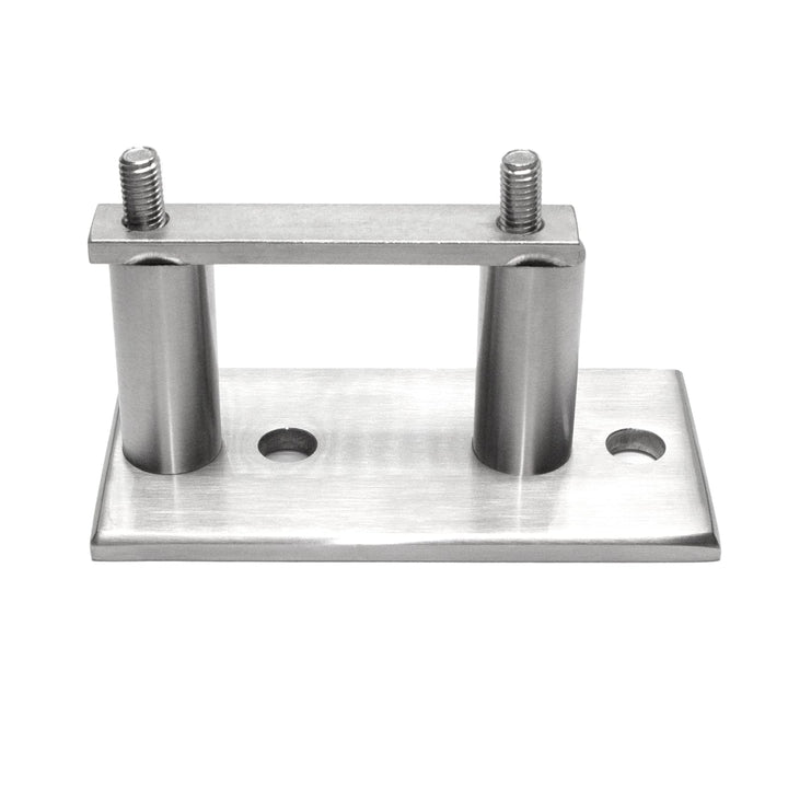 PRIOstahl Pfostenträger Pfostenhalter Wandanker Wandflansch Handlauf Bodenanker x 1 Halter Rechteck