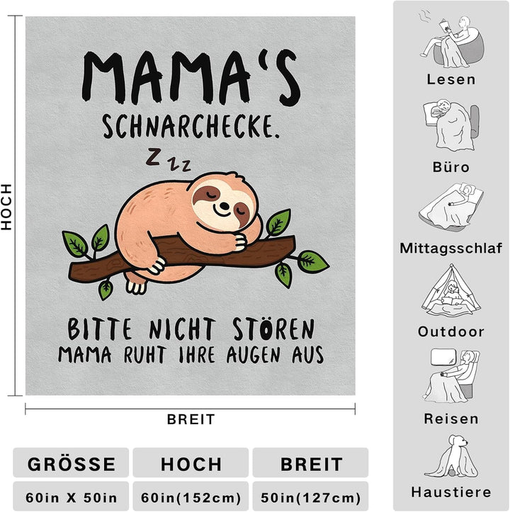 Geschenke für Mama Weihnachten, Geburtstagsgeschenk für Mama, Kuscheldecke Geschenk für Mutter zum G