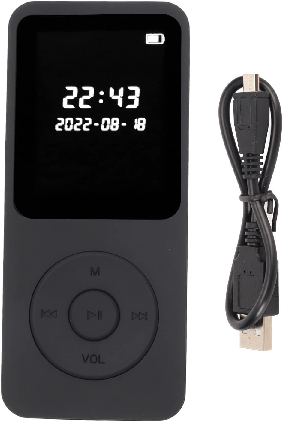 MP3-Player mit Bluetooth 5.0, HiFi-Musik-MP3-Player mit Sprachaufzeichnung für Sport, Laufen, Gehen,