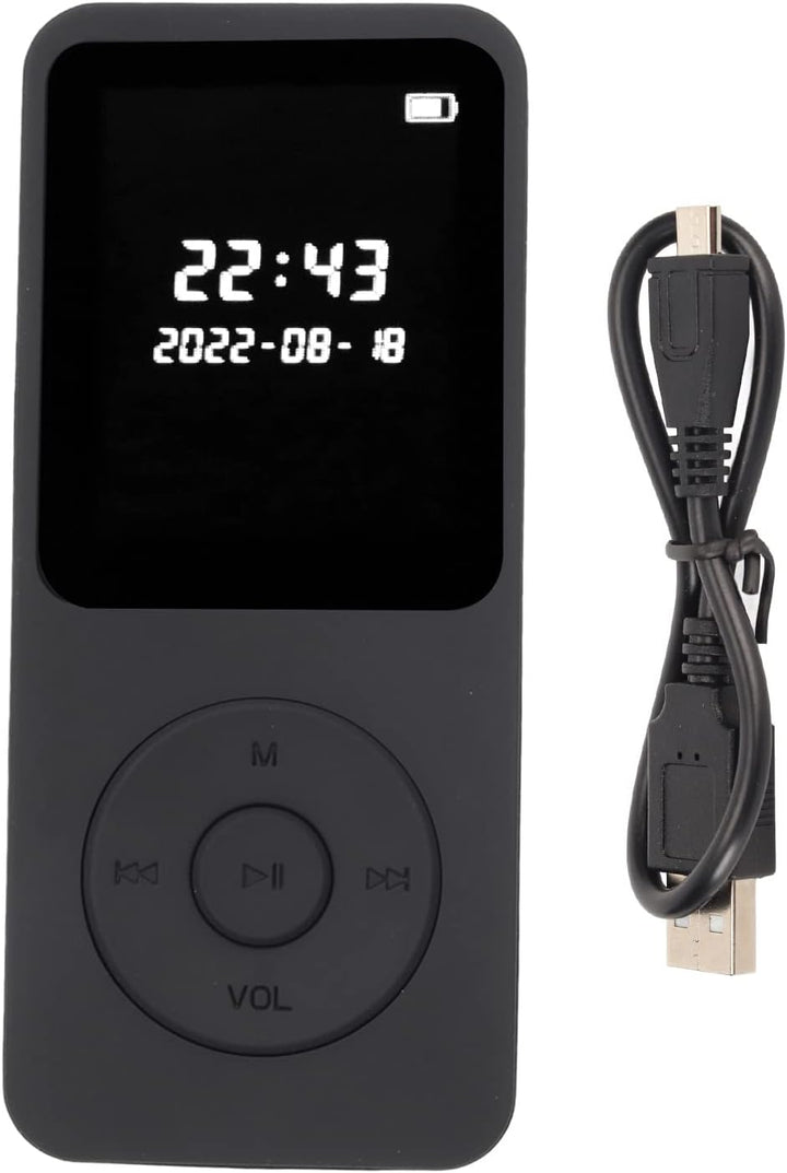 MP3-Player mit Bluetooth 5.0, HiFi-Musik-MP3-Player mit Sprachaufzeichnung für Sport, Laufen, Gehen,