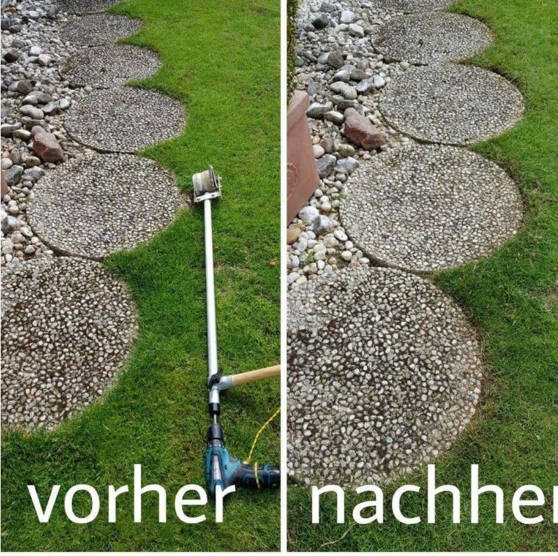 Rasenkantenschneider Rasenkanten schneidet präzise Rasen- und Beetkanten mit einem Akkuschrauber. Id