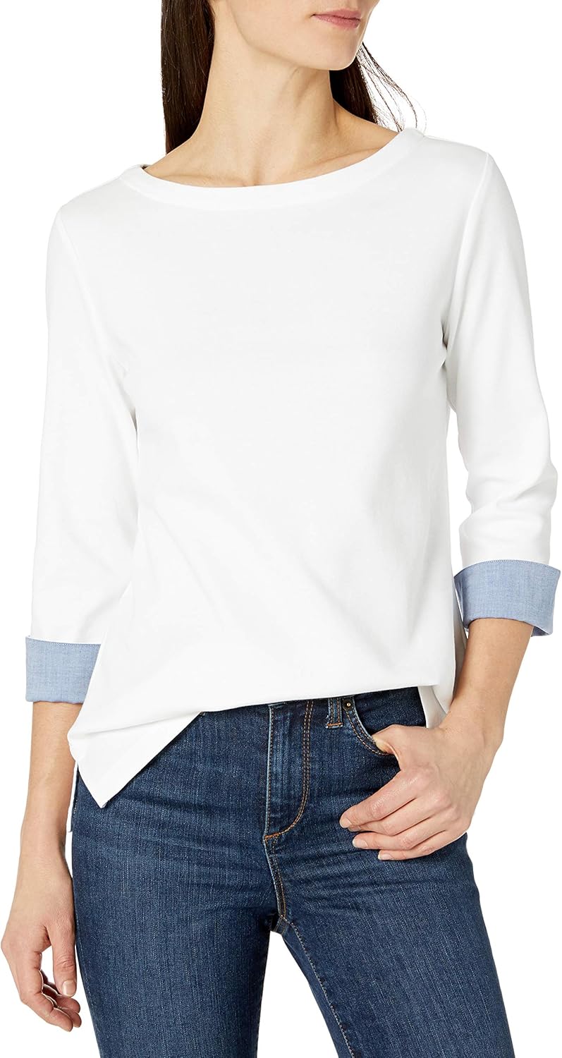 Nautica Damen Hemd XS Bright White, XS Bright White