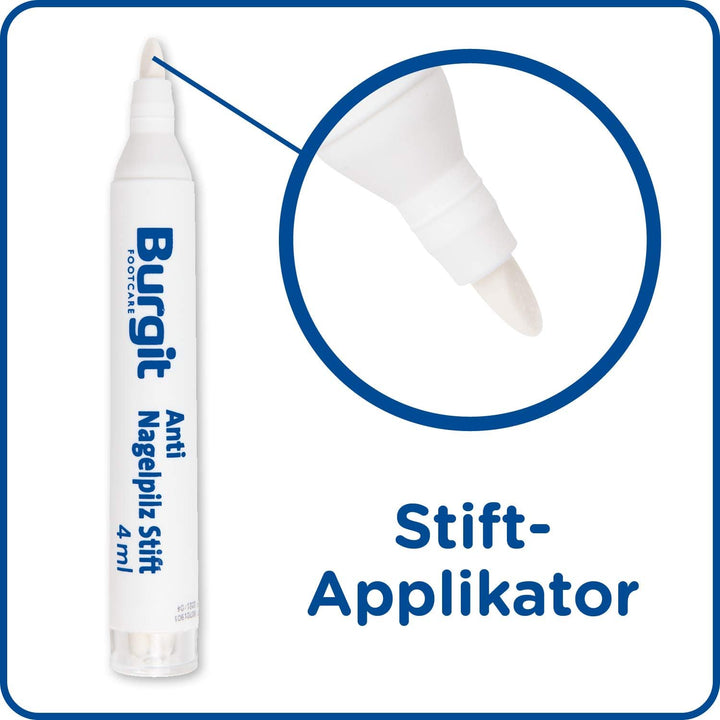 Anti Nagelpilz Stift (4ml) · Burgit · Schnelle Pilzbehandlung · Bei Nagelinfektionen · Verfärbte Ver