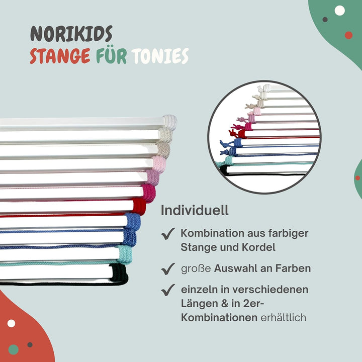 Stange für Tonies – Tonie Aufbewahrung für 10 bis zu 40 Figuren | Regal für Tonies aus magnetischer