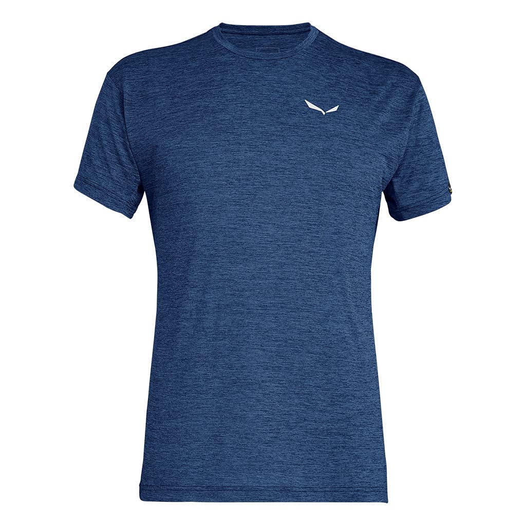 Salewa Herren Puez Melange Dry M S/S Tee Hemden & T-shirts 3XL Dark Denim Melange, 3XL Dark Denim Me