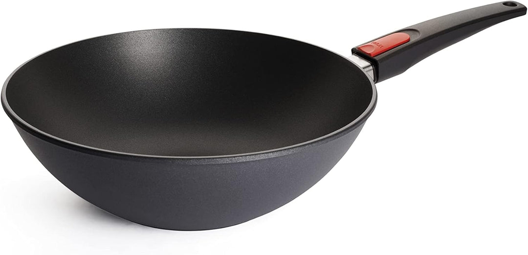 Woll Diamond Lite Wok- und Rührpfanne, Ø 30 cm, 10 cm hoch, mit abnehmbaren Stiel - Geeignet für Cer