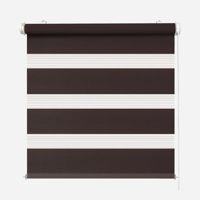Rikmani Doppelrollo Fensterrollo ARD Duo-Rollo Klemmfixierung Zebrarollo Seitenzugrollo ohne Bohren,