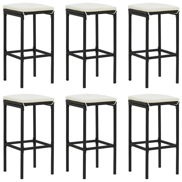 vidaXL 6X Barhocker mit Kissen Barstuhl Tresenhocker Küchenhocker Thekenhocker Tresenstuhl Thekenstu