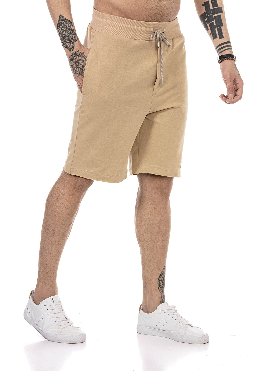 Redbridge Shorts für Herren Kurze Hose Sweat-Pants Sporthose Freizeithose XL Braun, XL Braun