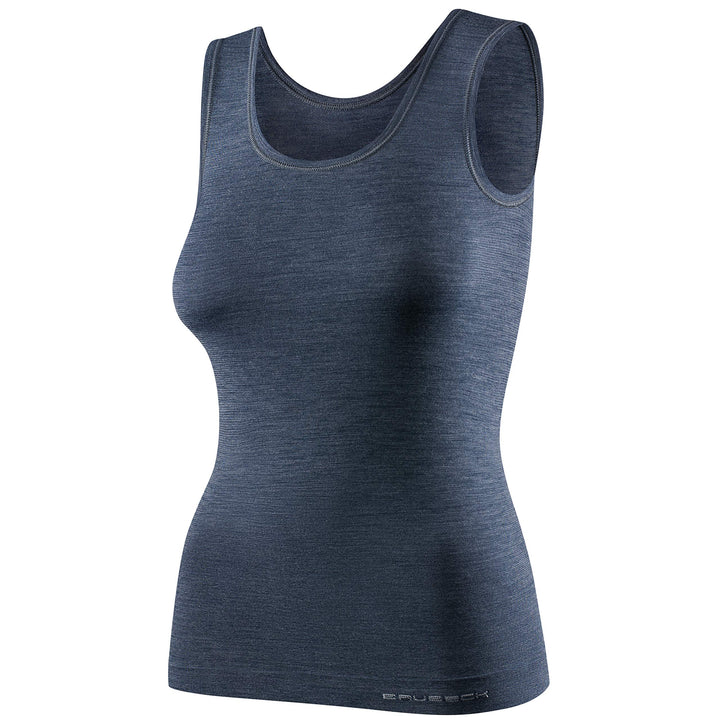 BRUBECK Damen Tank-Top | Ärmellos | Atmungsaktiv | Sport | Funktionsunterhemd | Oberteil | 41% Merin