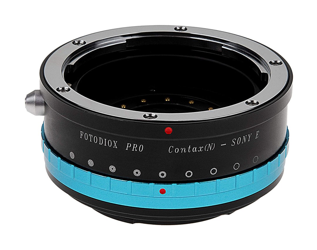 Fotodiox Pro Iris Lens Mount Adapter Compatible with Contax N Lenses on Sony E-Mount Cameras Contax