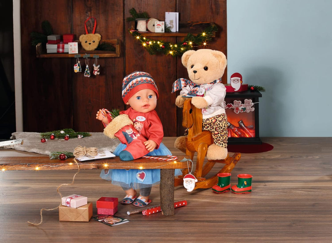 BABY born Adventskalender mit 24 Überraschungen, enthält Kleidung und Accessoires für 43 cm Puppen,