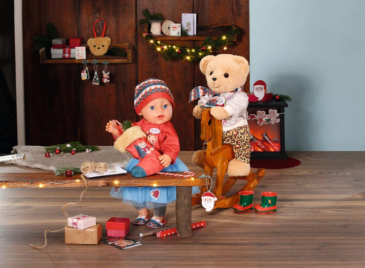 BABY born Adventskalender mit 24 Überraschungen, enthält Kleidung und Accessoires für 43 cm Puppen,