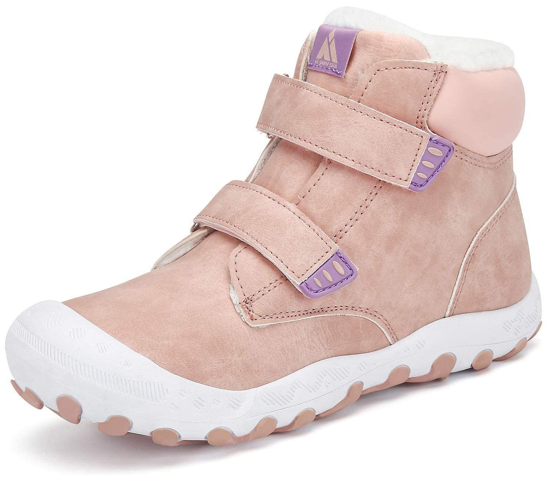 Mishansha Kinder Winterschuhe Gefüttert Winterstiefel für Jungen Mädchen Gr.24-38 26 EU Pink, 26 EU