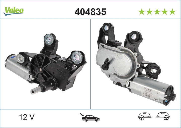 VALEO 404835 Wischermotor VALEO Heckwischermotor 404835 VW SEAT LUPO POLO AROSA