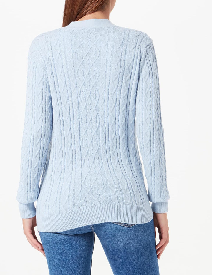SOYACONCEPT Damen Cardigan Sweater L 6160 Cashmere Blue, L 6160 Cashmere Blue