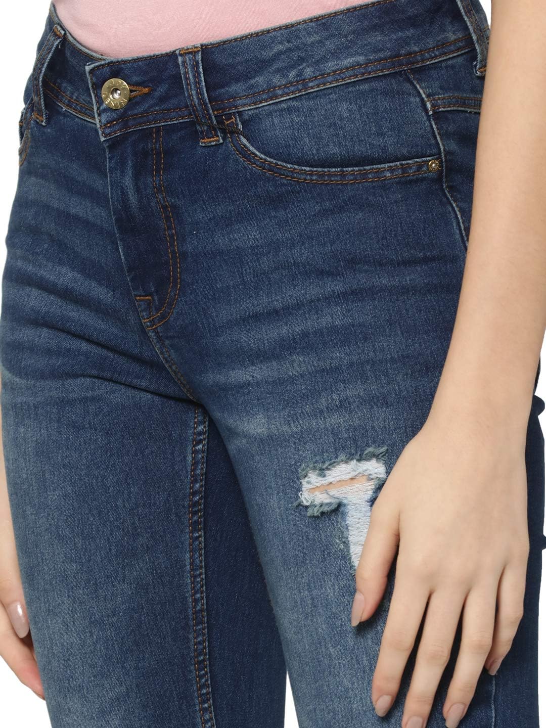 JACQUELINE de YONG Damen Skinny Jeans jdyFlora blau W 30 L 32