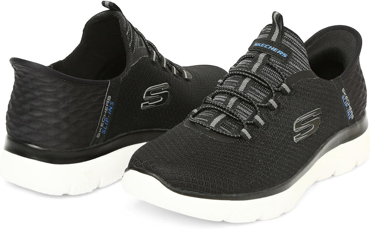 Skechers Herren Summits High RangeSneakers 39 EU Black Mesh Wht Trim, 39 EU Black Mesh Wht Trim